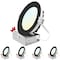 Luxrite 6 Inch LED Recessed Downlights 5CCT 2700K-5000K 18W 1800LM Dimmable Wet Rated IC Rated Black, 4PK LR22636 LR22656-4PK - alternate 1